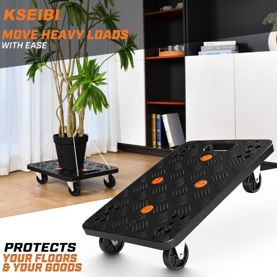 Carucior de transport marfa din plastic rezistent | KSEIBI