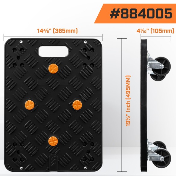 High-Quality Plastic Dolly for Easy Moving | KSEIBI