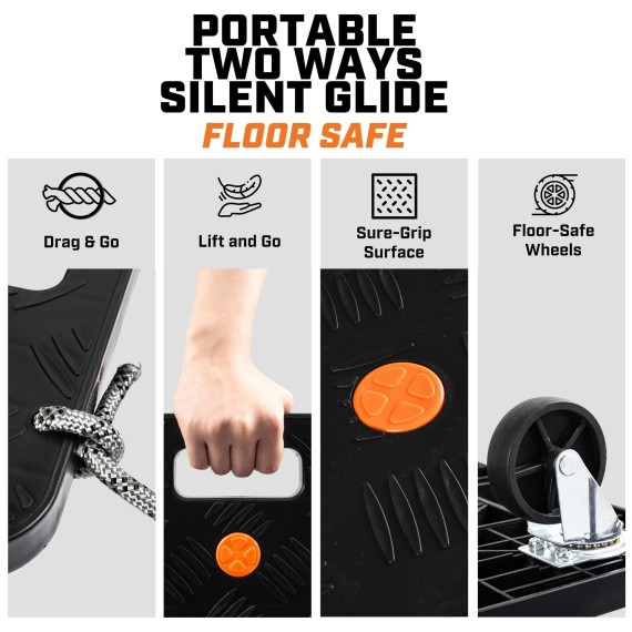 Carrello in plastica resistente per trasportare merci pesanti | KSEIBI