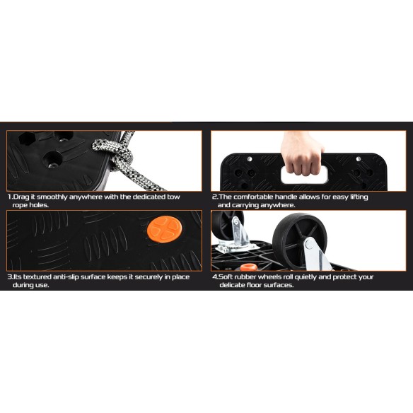 High-Quality Plastic Dolly for Easy Moving | KSEIBI