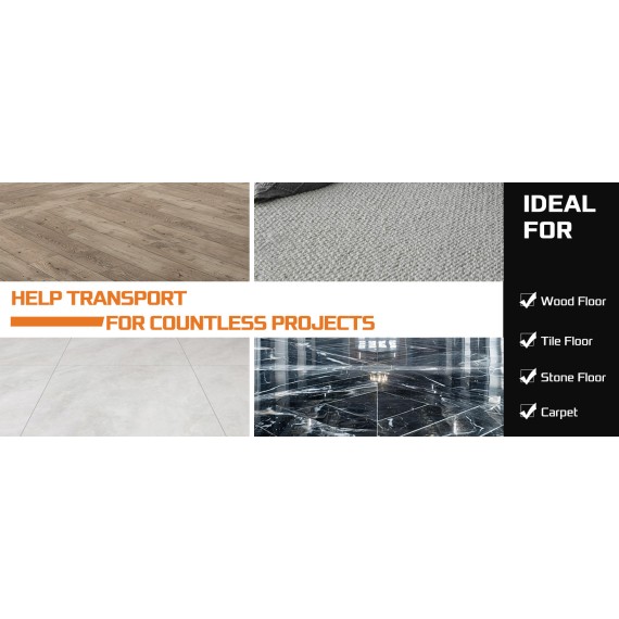 Carucior de transport marfa din plastic rezistent | KSEIBI