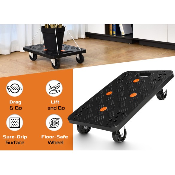 Carrello in plastica resistente per trasportare merci pesanti | KSEIBI