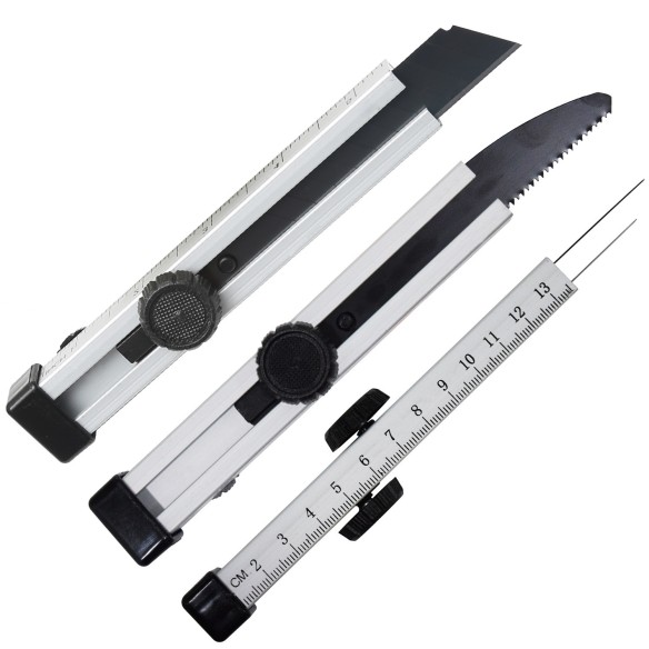 Cutter utilitar din aluminiu cu lamă de 18 mm pentru proiecte de precizie | KSEIBI