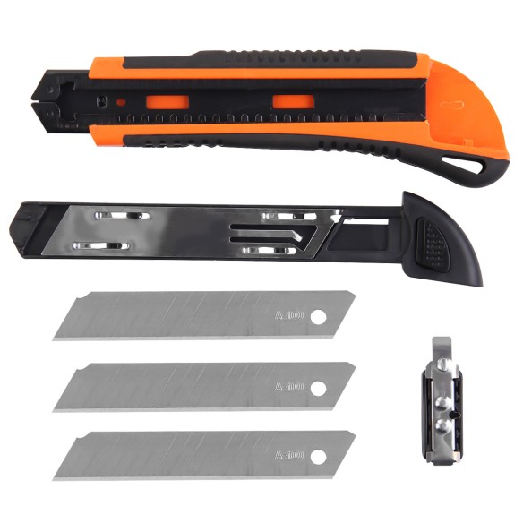 Professional Utility Knife with Safety Lock for Precise Cuts | KSEIBI
