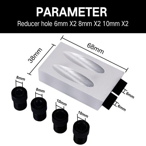 Gabarito de Furo de Bolso em Metal de Alta Qualidade | KSEIBI