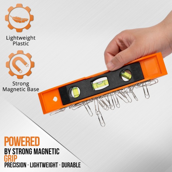 Livella magnetica con tre fiale PM 22 per precisione perfetta | KSEIBI