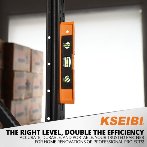 Nivel torpedo magnético de 9" con tres niveles | KSEIBI