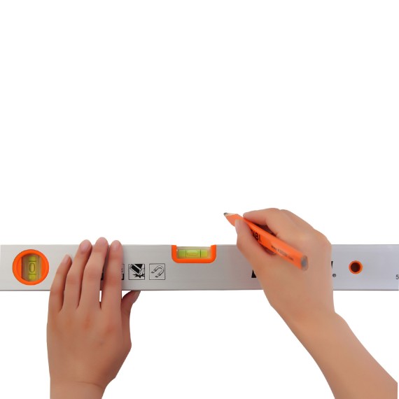 Professional Magnetic Spirit Level with Two Vials AVM | KSEIBI