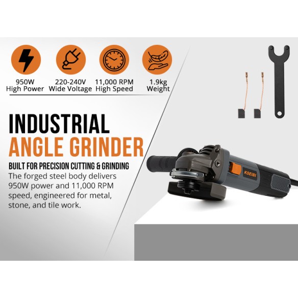 High-Performance Angle Grinder for Precision Cutting and Grinding | KSEIBI