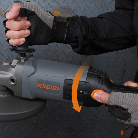 Amoladora Angular 230mm 2400W para Trabajos Pesados | KSEIBI