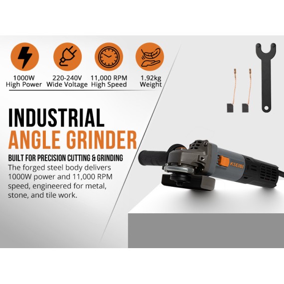 Meuleuse d'angle 125mm à vitesse variable | KSEIBI