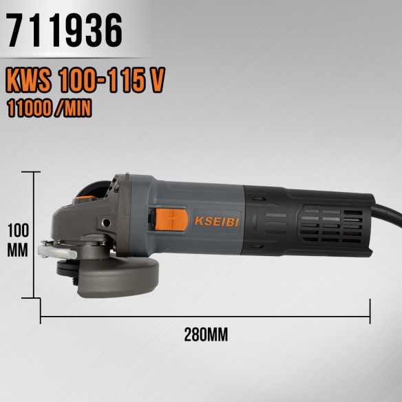 "Powerful Variable Speed Angle Grinder for Precision Cutting | KSEIBI"