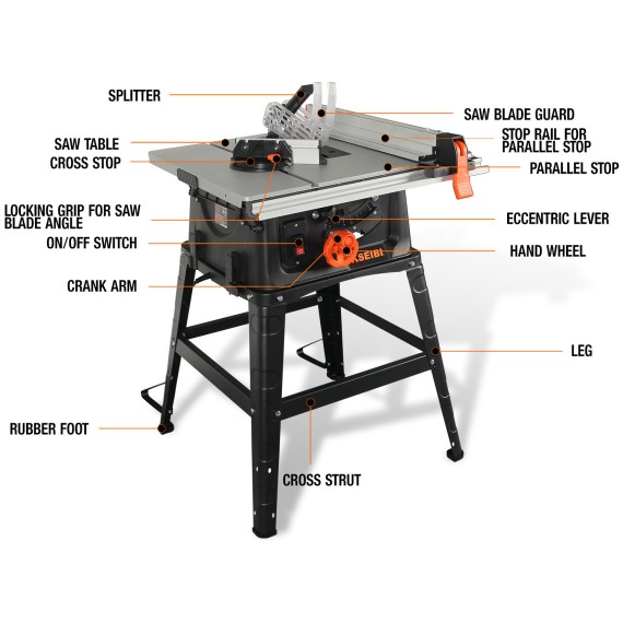 High-Quality 254mm Table Saw for Precision Woodwork | KSEIBI