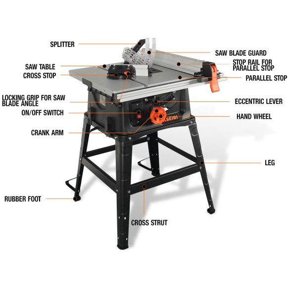 High-Quality 254mm Table Saw for Precision Woodwork | KSEIBI