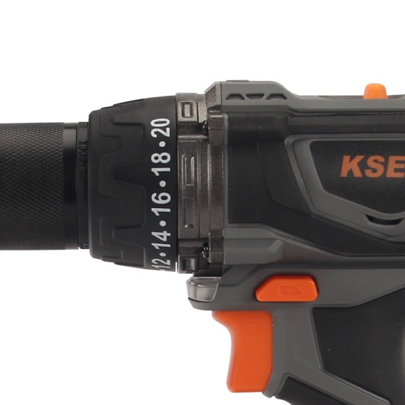 High-Performance 20V Cordless Drill with 2 Batteries for DIY Projects | KSEIBI