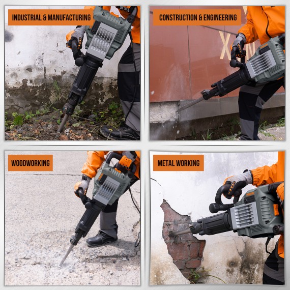 KSH 1750 D Abbruchhammer 30 Mm HEX 1750W für professionelle Abbrucharbeiten | KSEIBI