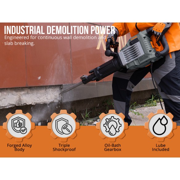High-Power KSH 1750 D Demolition Hammer for Tough Jobs | KSEIBI