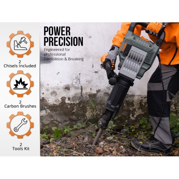 Ciocan demolator KSH 1750 D - Putere de 1750W | KSEIBI