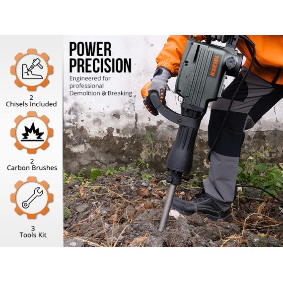Powerful Demolition Hammer for Heavy-Duty Jobs | KSEIBI