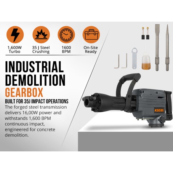 Powerful Demolition Hammer for Heavy-Duty Jobs | KSEIBI