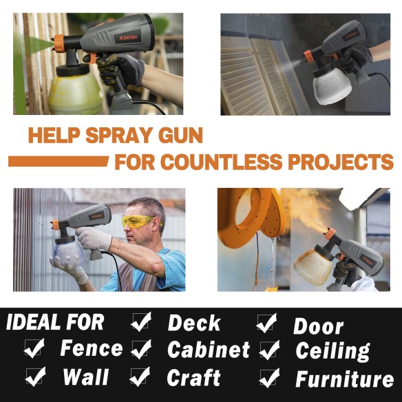 "High-Quality Electric Spray Gun for Precision Painting | KSEIBI"