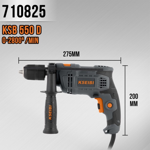 دستگاه سوراخکاری تأثیری KSB 580 D، ۱۳ میلی‌متر بدون کلید | KSEIBI