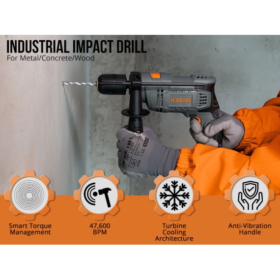 High-Performance KSB 580 D Impact Drill for Precision Drilling | KSEIBI