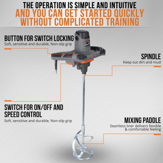 Hochwertiger KRW 1400 V Farbmischer für professionelle Ergebnisse | KSEIBI