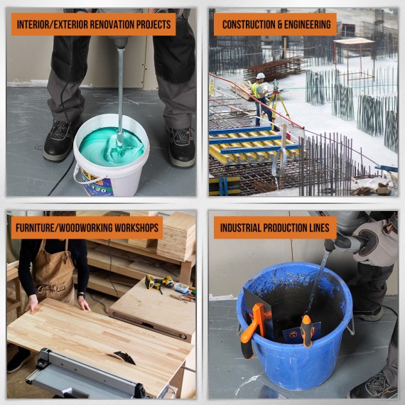 Mezclador de Pintura Profesional de Alta Velocidad KRW 1400 V | KSEIBI