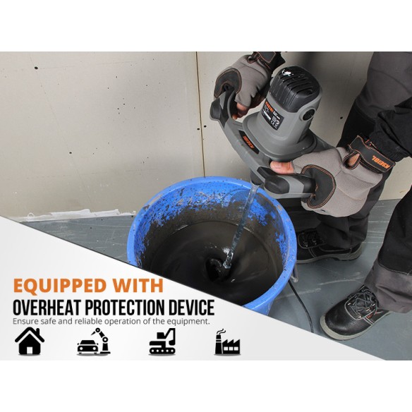 Mélangeur de peinture KRW 1400 V pour travaux professionnels | KSEIBI