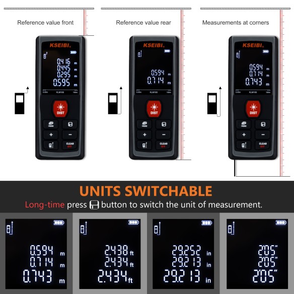"Accurate and Easy-to-Use Laser Measure up to 50m | KSEIBI"