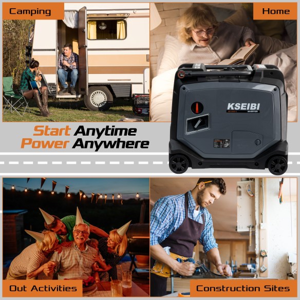 Inverter a Benzina KGI 5500 E: Potente Generatore Portatile | KSEIBI