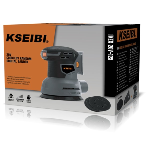 KEX 20V-125 Exzenterschleifer 125mm - Leistungsstark und präzise | KSEIBI