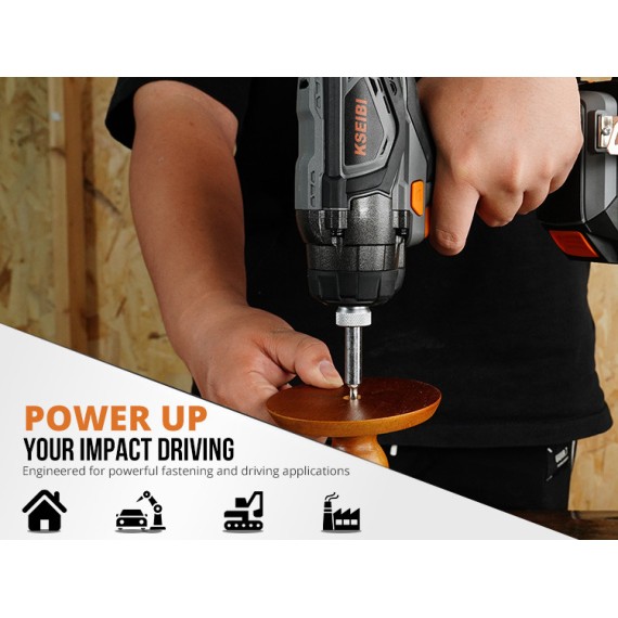 Powerful 20V Cordless Impact Driver for Precision Work | KSEIBI