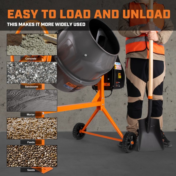 Hochleistungs-Betonmischer 200 L – Perfekt für Baustellen | KSEIBI