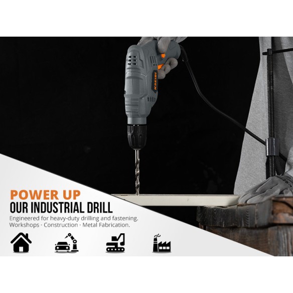 Taladro eléctrico KBM 450 S 10mm sin llave | KSEIBI