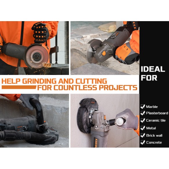 Polizor de beton profesional KCG 15-125 L, 125 mm, 11,5 A | KSEIBI