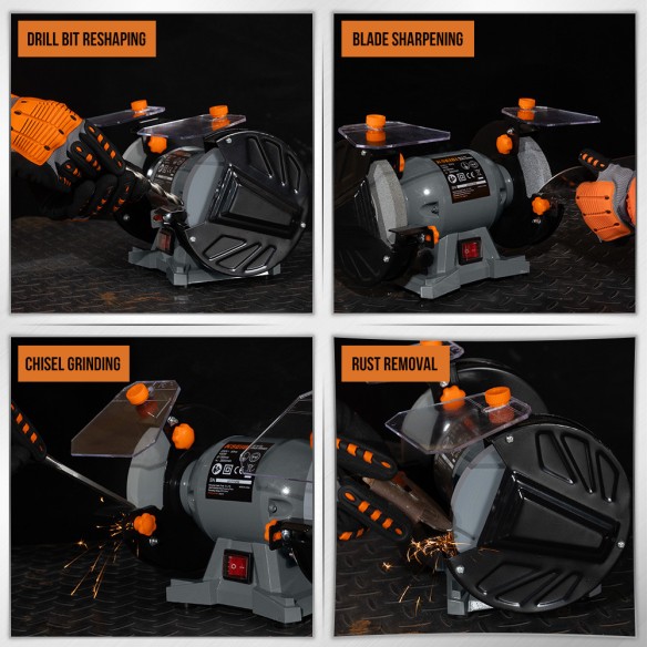 "Powerful 150W Bench Grinder 150mm - Top Quality Tools | KSEIBI"