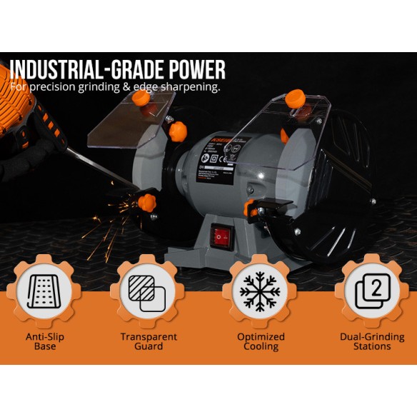 "Powerful 150W Bench Grinder 150mm - Top Quality Tools | KSEIBI"