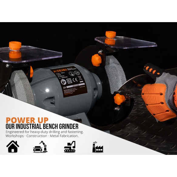 "Powerful 150W Bench Grinder 150mm - Top Quality Tools | KSEIBI"