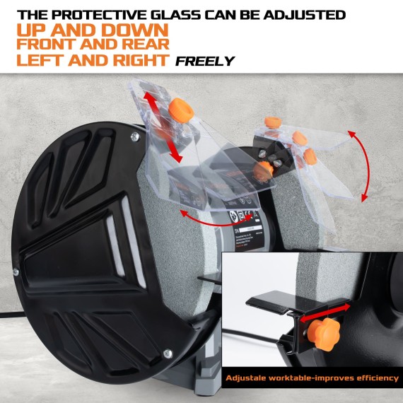 جلاخة منضدية قوية وموثوقة للمهام الصغيرة | KSEIBI