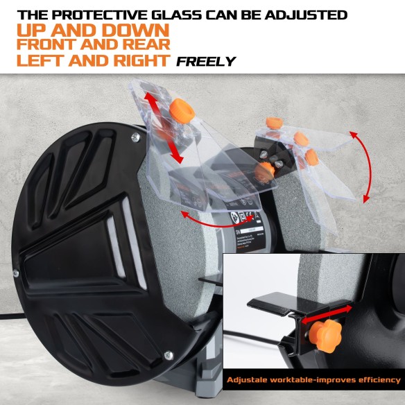 Masina de slefuit banc KBG 15-150, putere 150W pentru finisare perfecta | KSEIBI