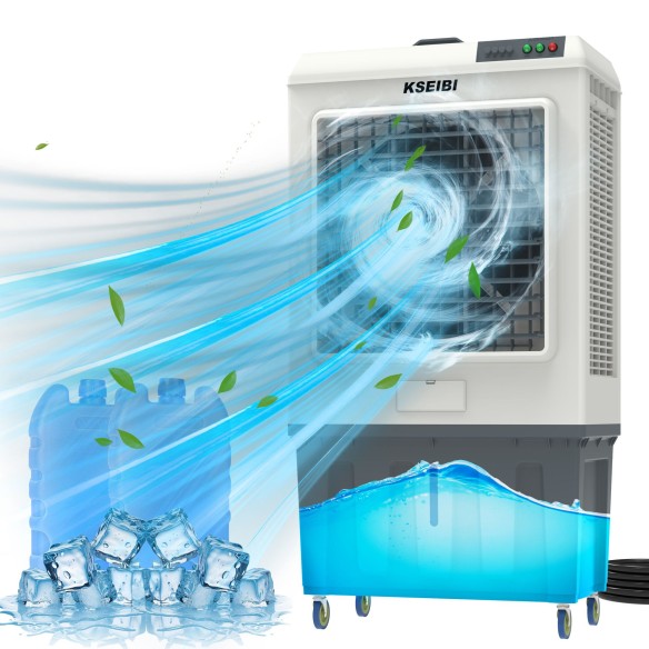 Enfriador de Aire Potente y Eficiente de 125l - ¡Ideal para el Verano! | KSEIBI