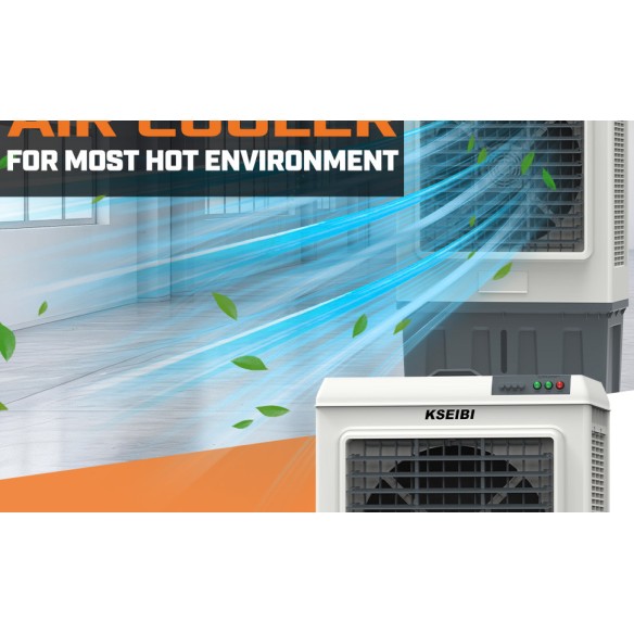 Enfriador de Aire Potente y Eficiente de 125l - ¡Ideal para el Verano! | KSEIBI