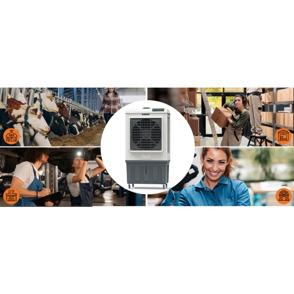 کولر هوای KAC 45-125 L با ظرفیت ۱۲۵ لیتر و توان ۴۵۰ وات | KSEIBI