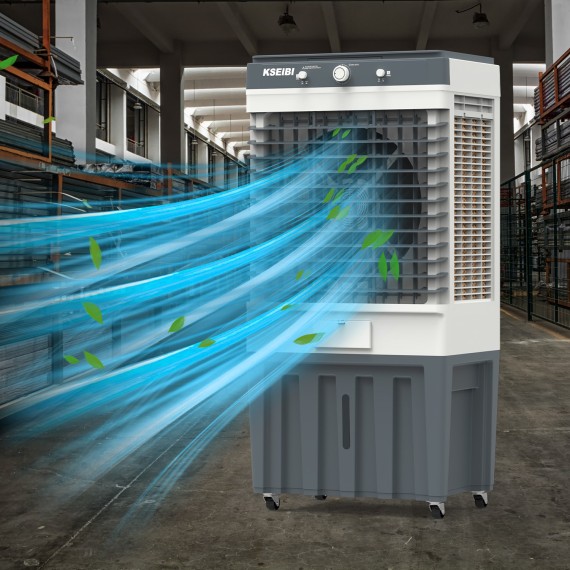 Refroidisseur d'air 80l, 250W: Rafraîchissez votre espace avec le KAC 25-80 M | KSEIBI