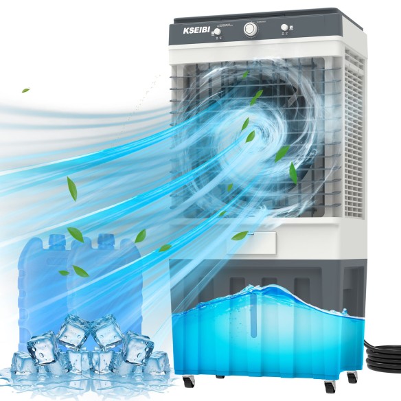 Refroidisseur d'air 80l, 250W: Rafraîchissez votre espace avec le KAC 25-80 M | KSEIBI