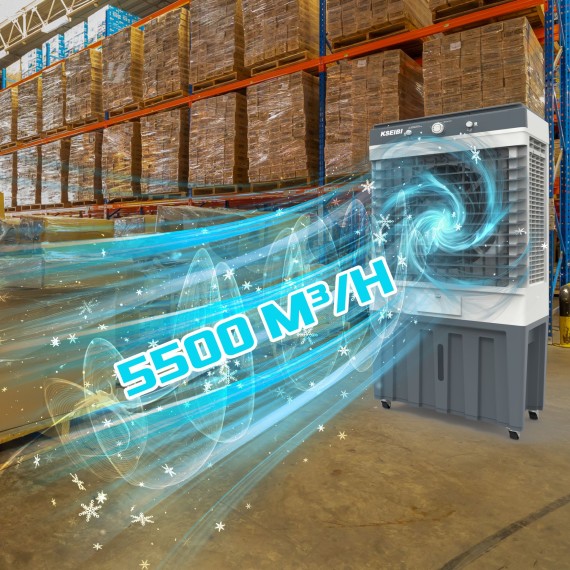 Refroidisseur d'air 80l, 250W: Rafraîchissez votre espace avec le KAC 25-80 M | KSEIBI