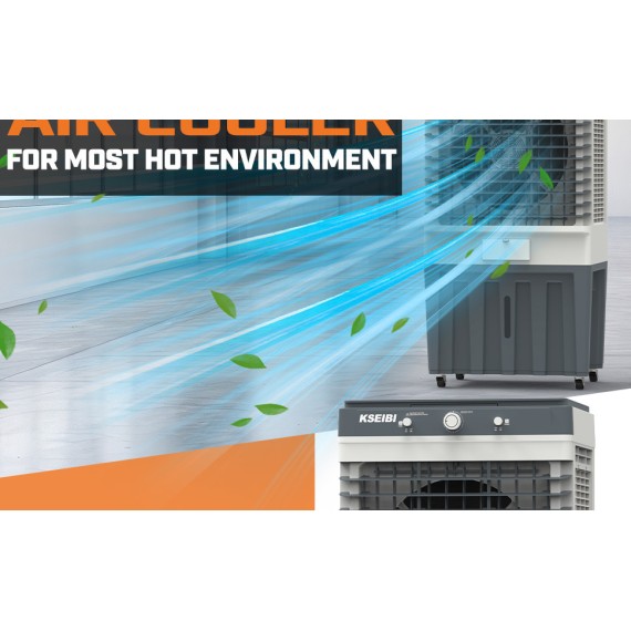 Refroidisseur d'air 80l, 250W: Rafraîchissez votre espace avec le KAC 25-80 M | KSEIBI