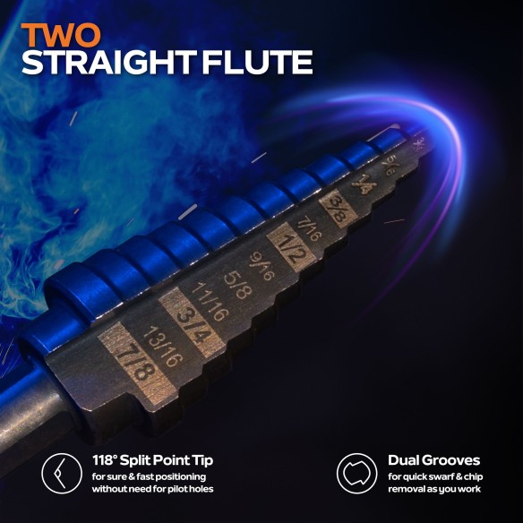 Hss Step Drill Bits/Inch